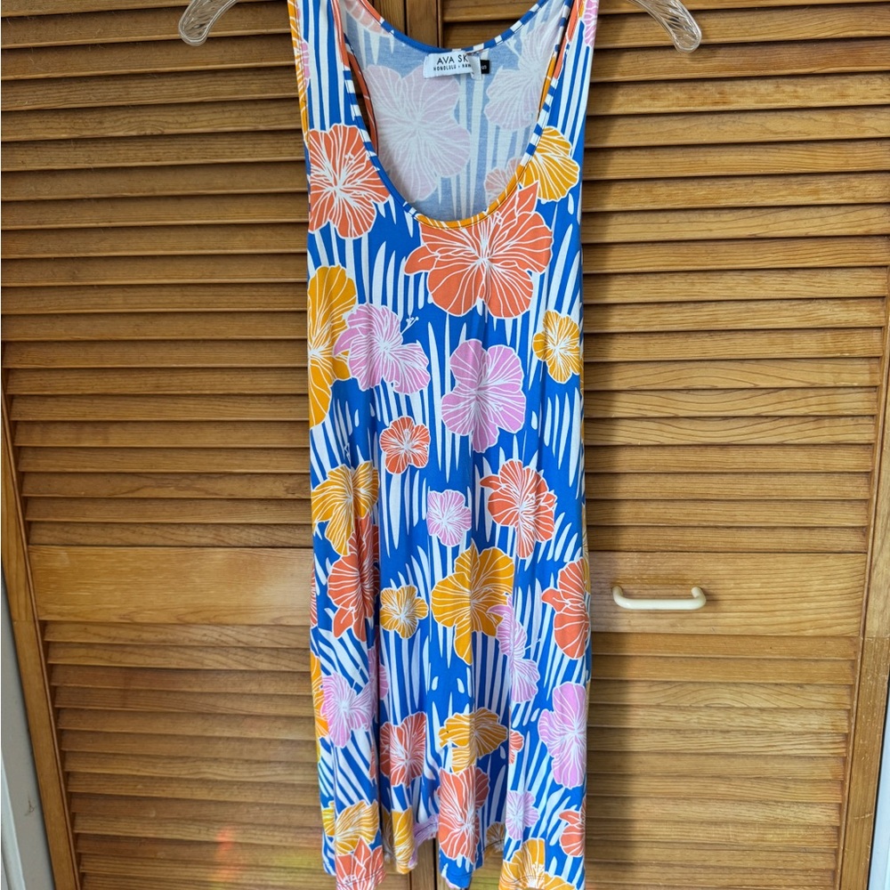 Ava sky dress